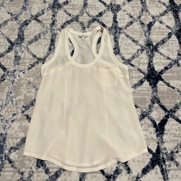 Cream silk tank . Very good condition. By Joie - Picture 3 of 3